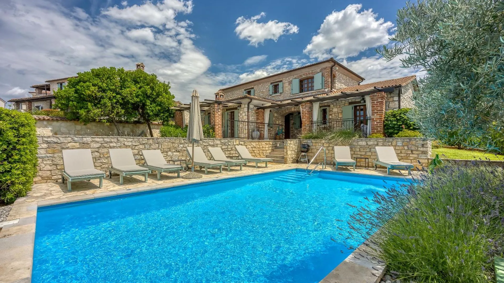 Vila Aryana With Pool - Happy Rentals Sveti Lovrec Pazenaticki Villa